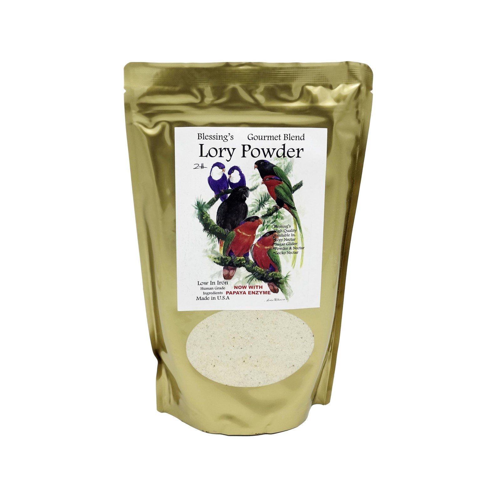 Blessings Gourmet Lory Powder Dry Lorikeet Food (2Lb) 32 Fl Oz (Pack of 1)