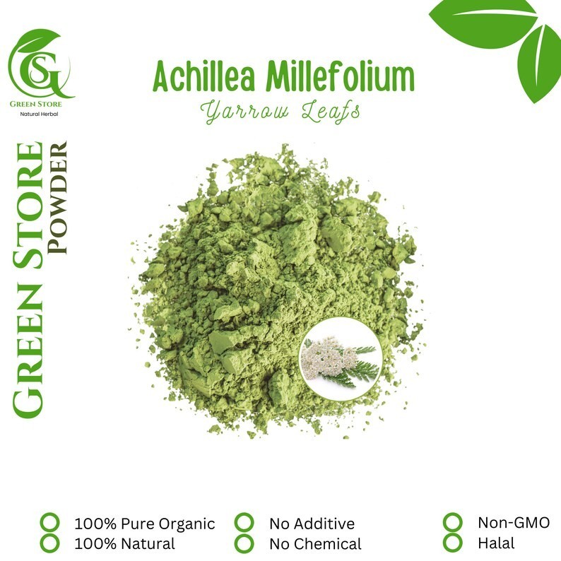 50 g – 500 g Organic Pure Powder Of Common Yarrow Leaf Achillea Millefolium Herb