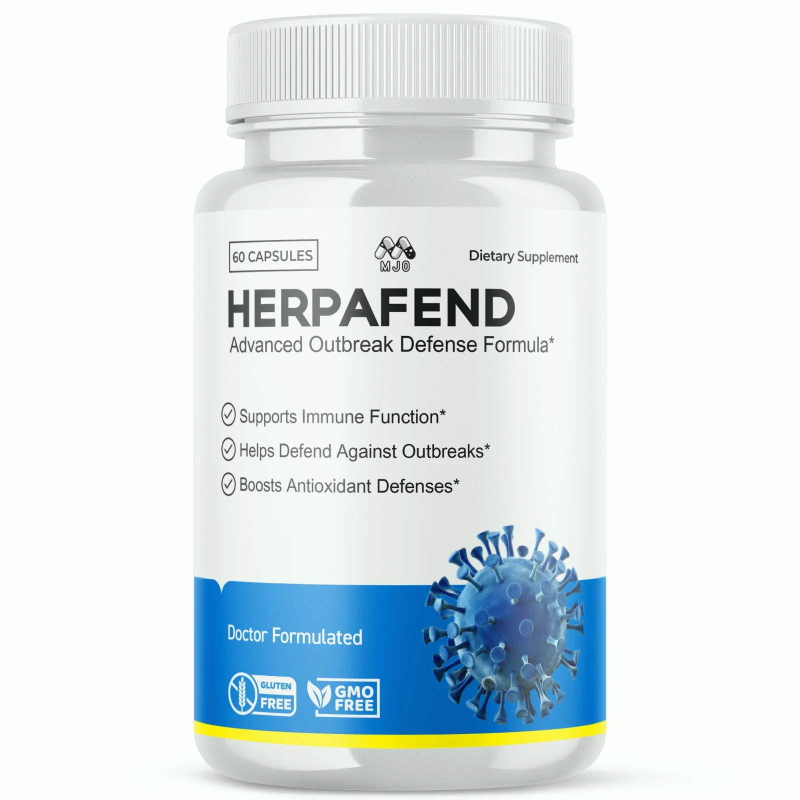(2 Pack) Herpafend Advanced Formula Skin Health, Herpa Fend Pills (60 Capsules)