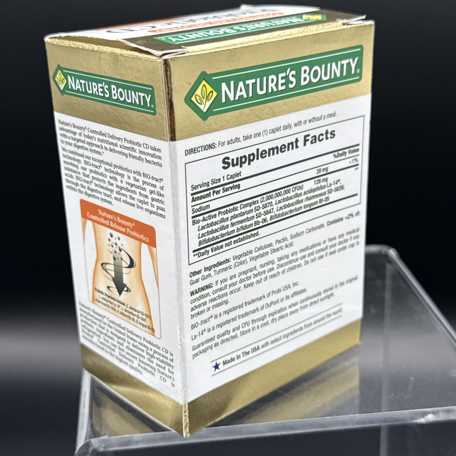 Nature’s Bounty Controlled Delivery Probiotic, Dietary Supplement, 08/2026+