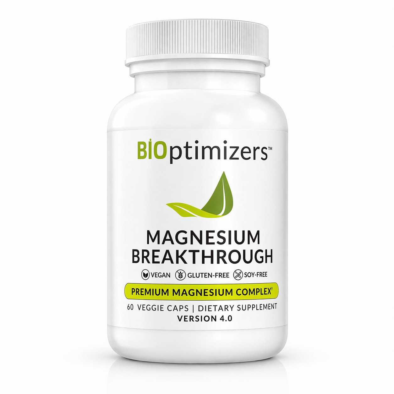 BiOptimizers Magnesium Breakthrough 60 Caps 1-4 package 7 Forms High Absorption