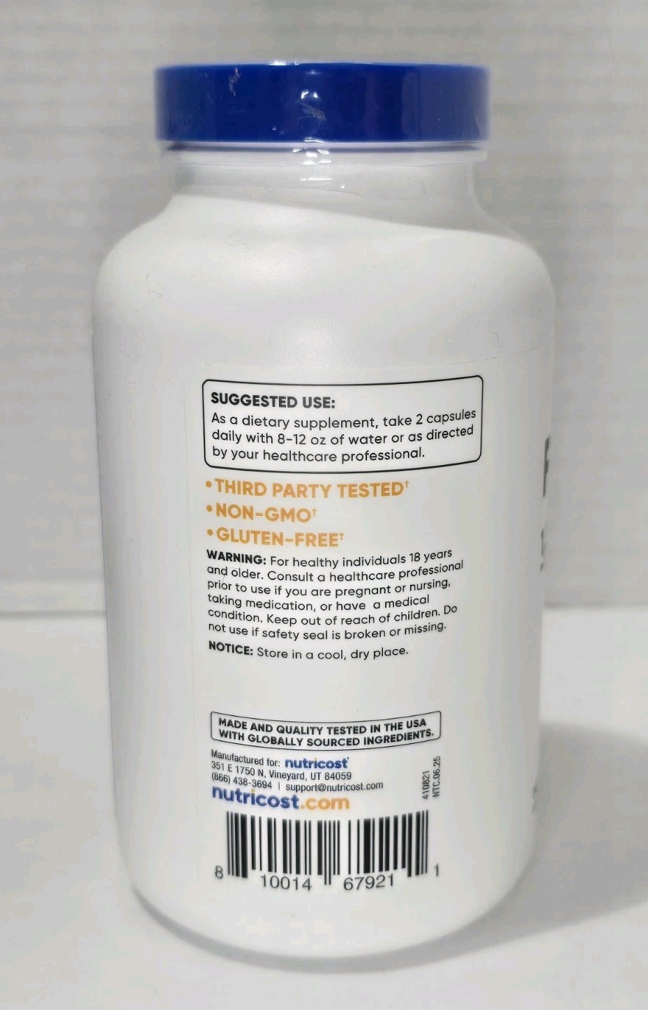 Nutricost Fenugreek Seed 1350mg – 240 Capsules (Non-GMO) Gluten Free EXP 02/2029