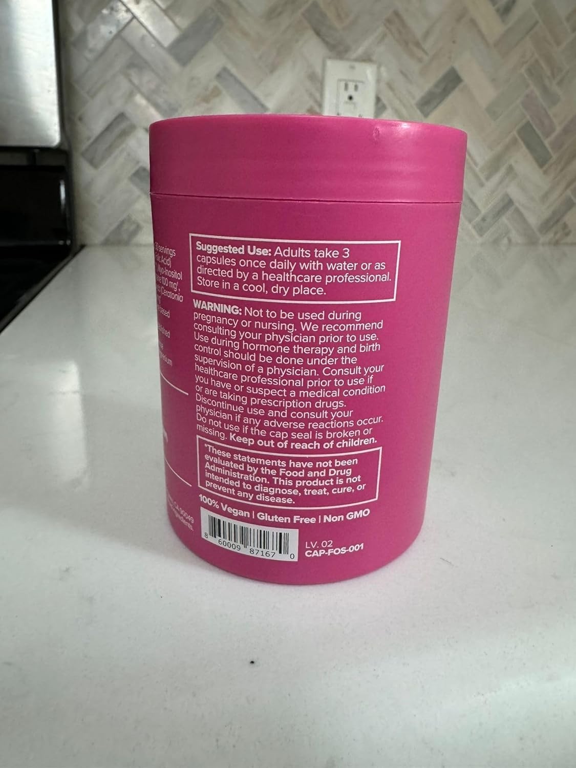 O Positiv FLO Ovarian Support Vegan Capsules – 90ct EXP 06/29/2026