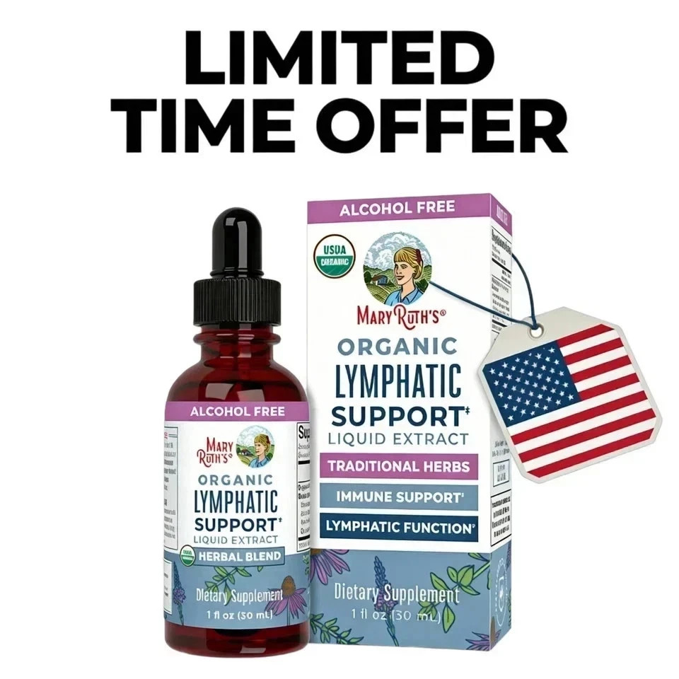 Mary Ruth’s Organic Lymphatic Support – Alcohol-Free, 30mL