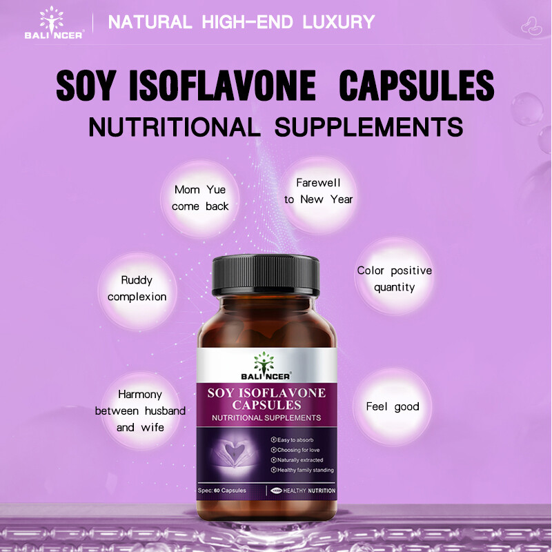 SOY ISOFLAVONE CAPSULES Improve Women’S Menstrual Disorders Improve Dysmenorrhea