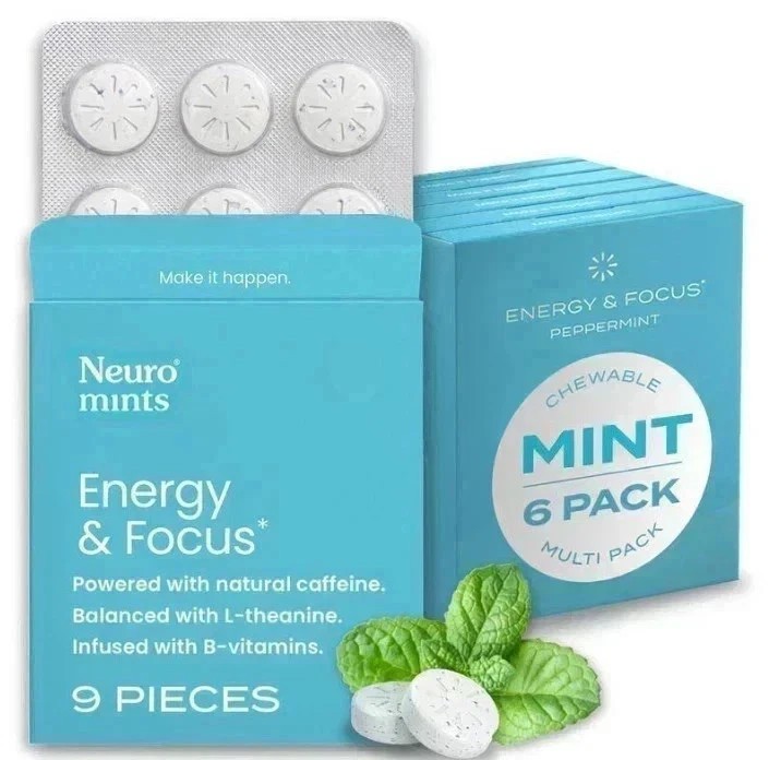 Neuro Mints Pieces and Focus 54 Energy – Peppermint-