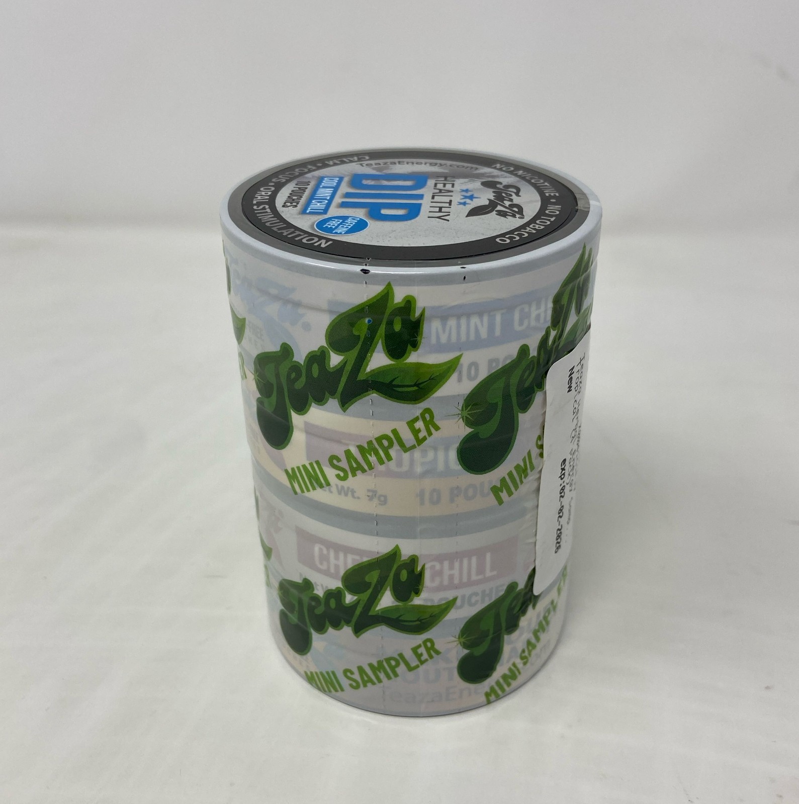 TeaZa Herbal Energy Mini Sampler 4-Pack – Cool Mint Chill, Cherry Chill