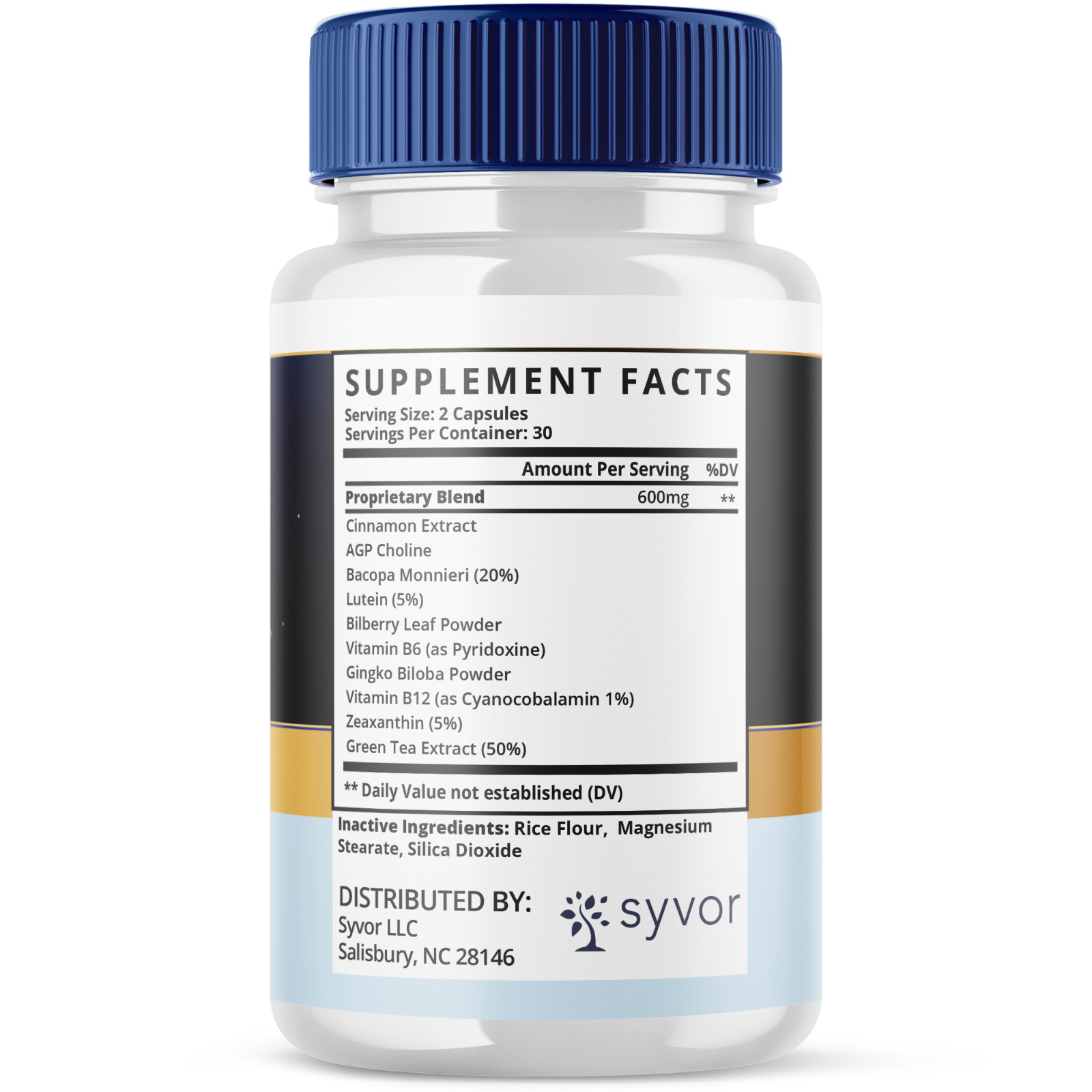 (5 Pack) Neuro Sharp Nootropic All Natural Formula Brain Supplement 300 Capsules