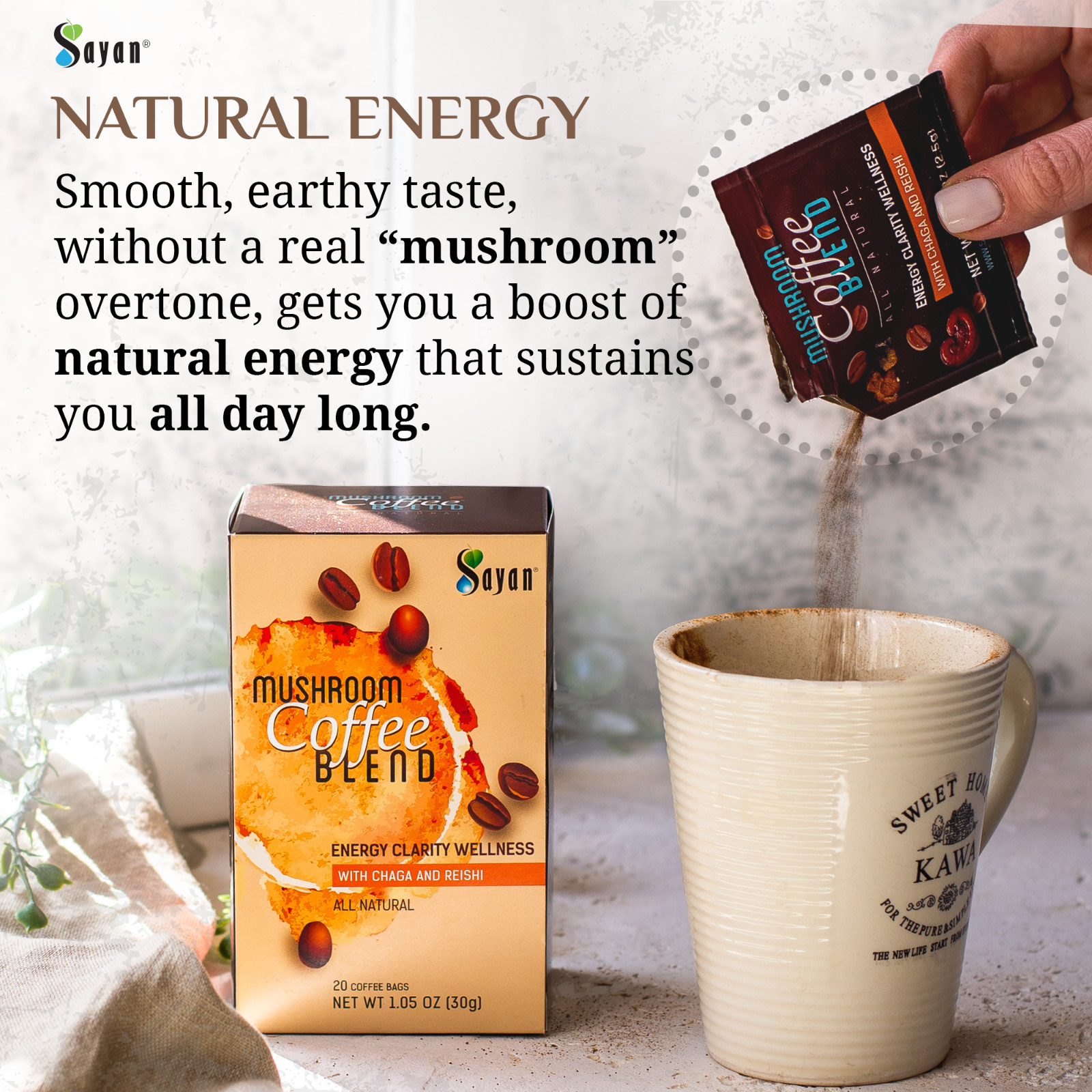 Best Mushroom Coffee Organic Ganoderma Reishi Alternative For Healthy Gut 20 Pak