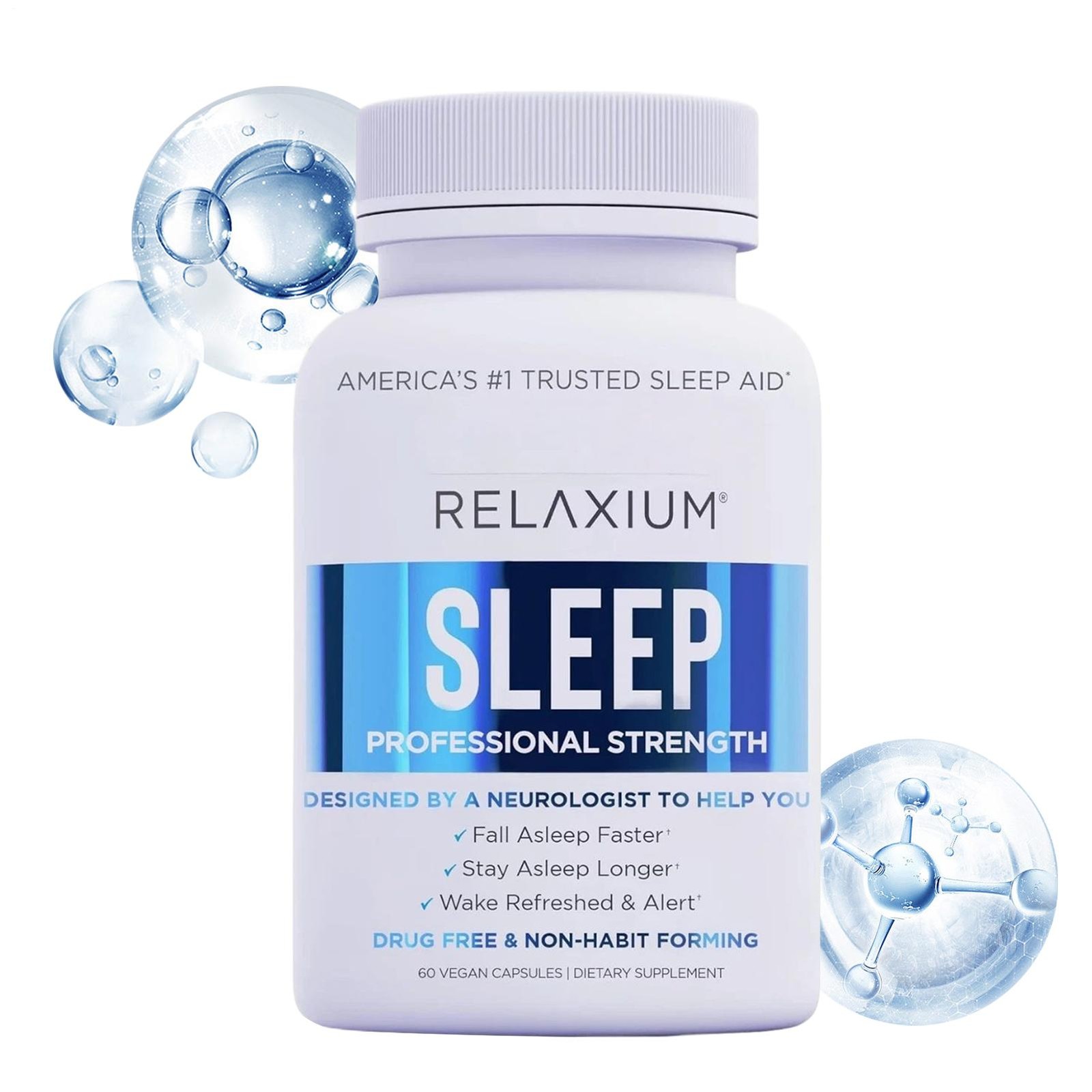Relaxium Sleep plant-based Dietary Supplement Suitable For Better Sleep 60 Capsu