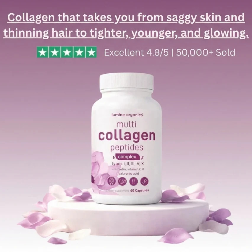Micro Ingredients Multi Collagen Pills Hair Skin Nail Joint Support