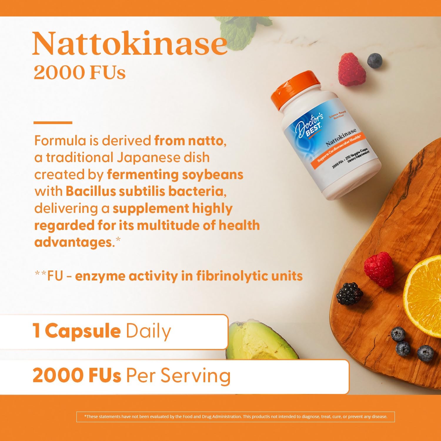 Doctor’s Best Nattokinase, Non-GMO, Vegan, Gluten Free, 270 Count (Pack of 1)