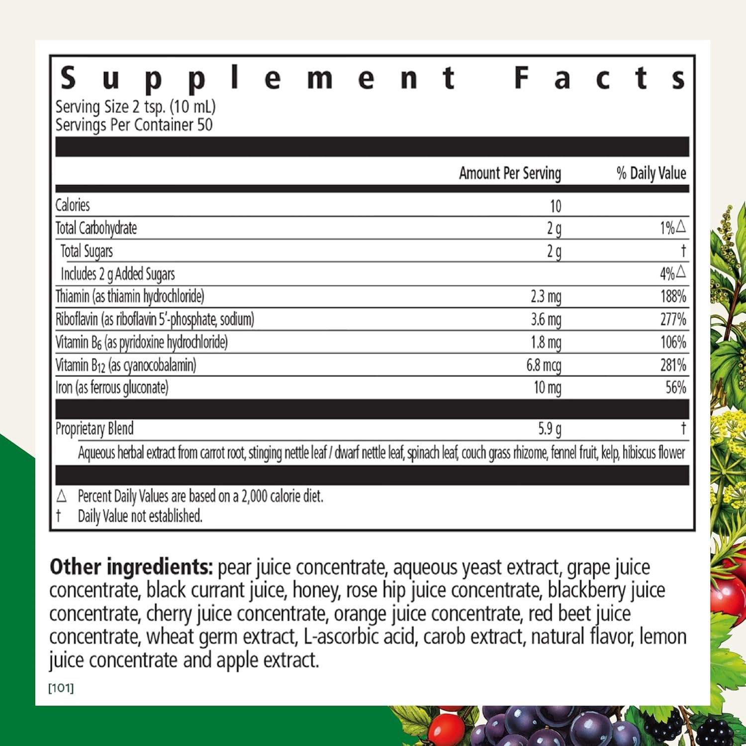 Floradix Iron & Herbs – Liquid Herbal Supplement for Energy Support – Iron Suppl
