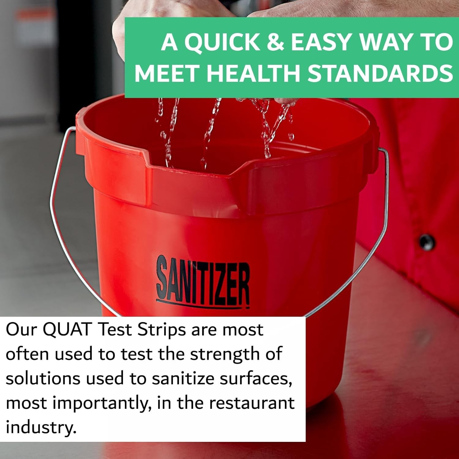 100 Pack Quat Sanitizer Strips for Sanitizing Solution – Quaternary Food Ser…