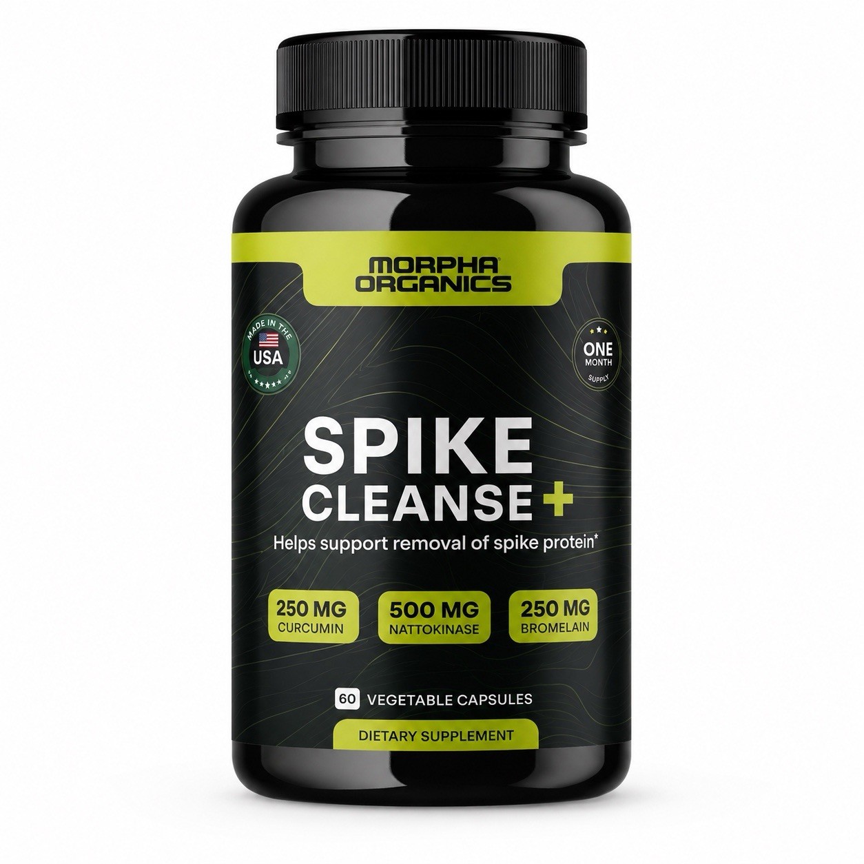 Spike Cleanse+ Detox – Nattokinase 500mg, Bromelain 250mg, Curcumin 250mg