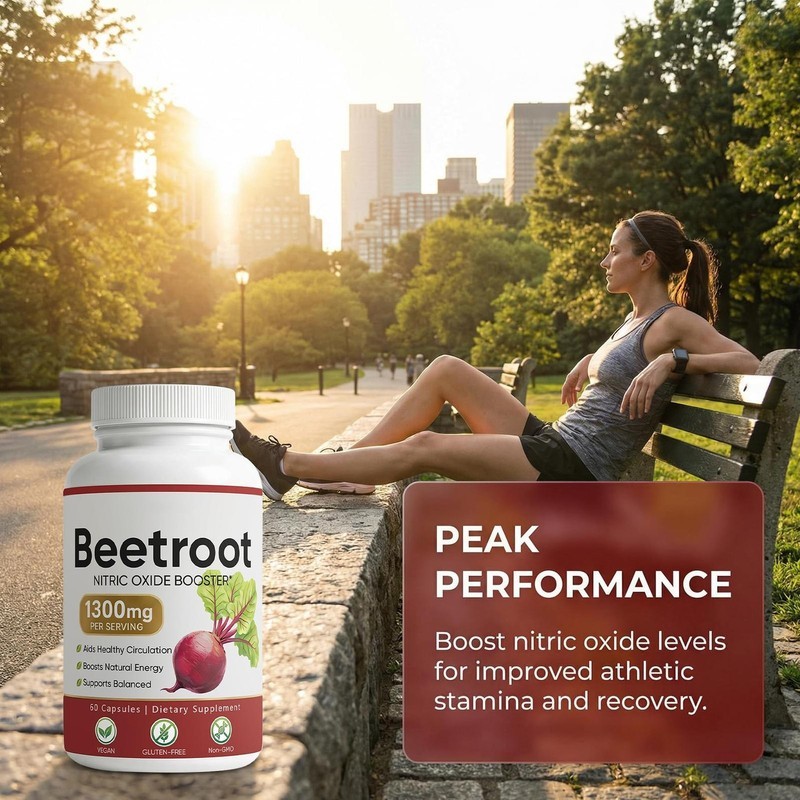 1 PACK Lemeli Beetroot – 1300mg, Lemeli Beet Root Supplement 60 Capsules