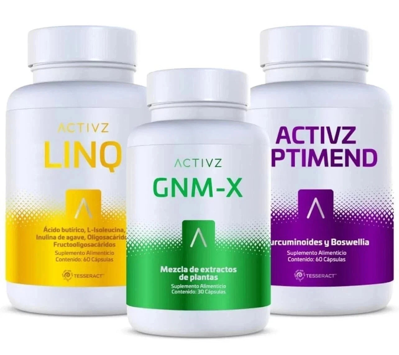 NEW ACTIVZ TRIFECTA 3 bottle set 1 LINQ + 1 GNMX + 1 OPTIMEND Free Fast Shipping
