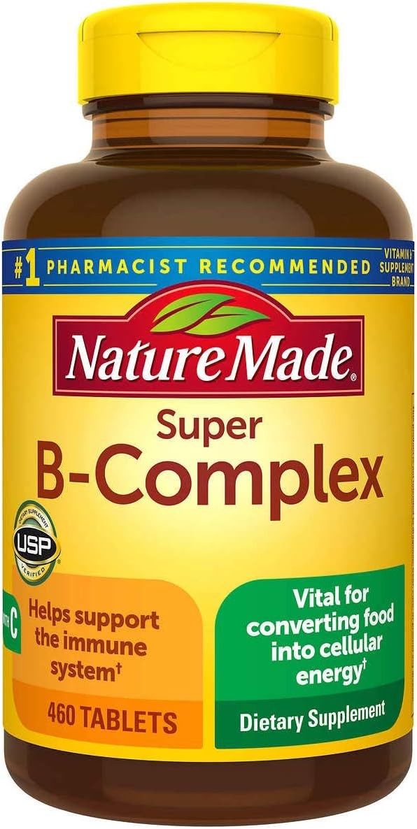 Nature Made Super B Complex, 460 Tablets B-Complex, EXP June 2027