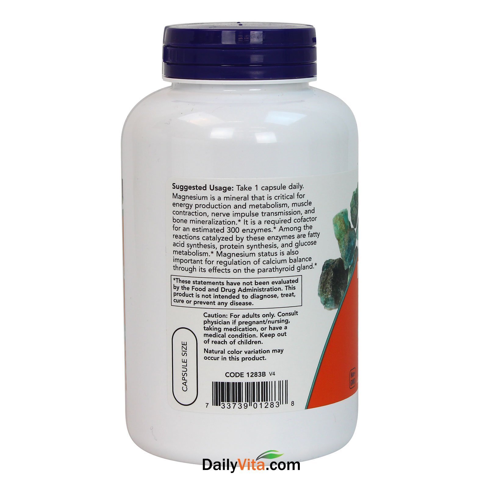 NOW FOODS Magnesium 400 mg 180 Veg Capsules