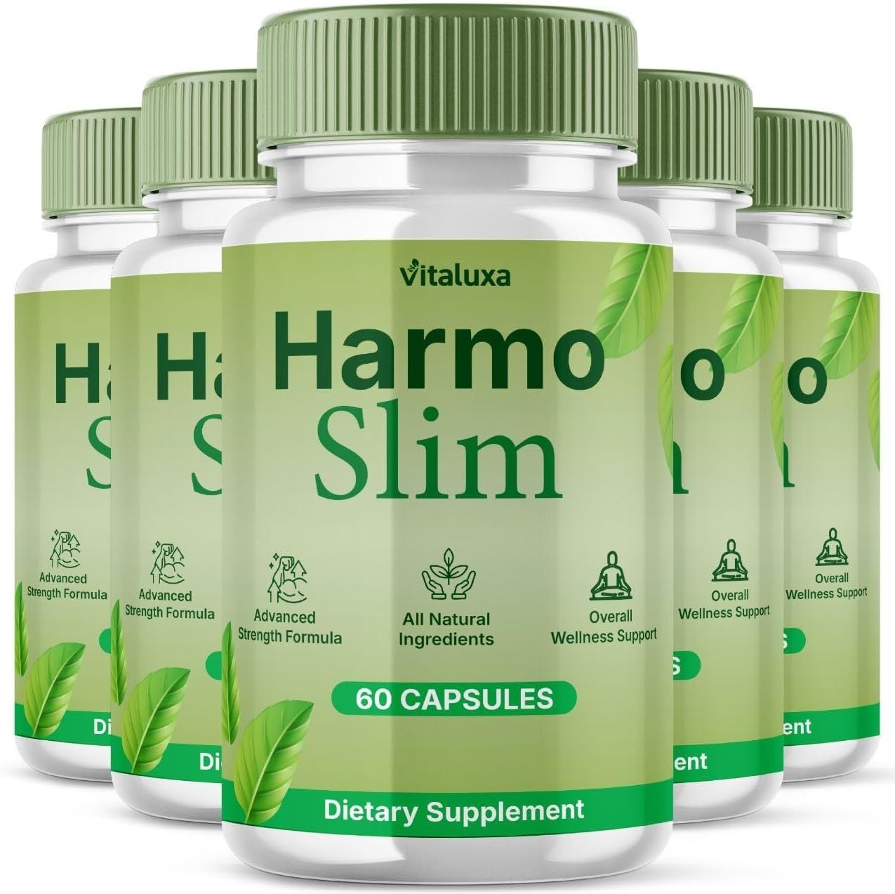 (5 Pack) Harmo Slim Weight Loss Pill Advanced Fat Burning Formula (300 Capsules)