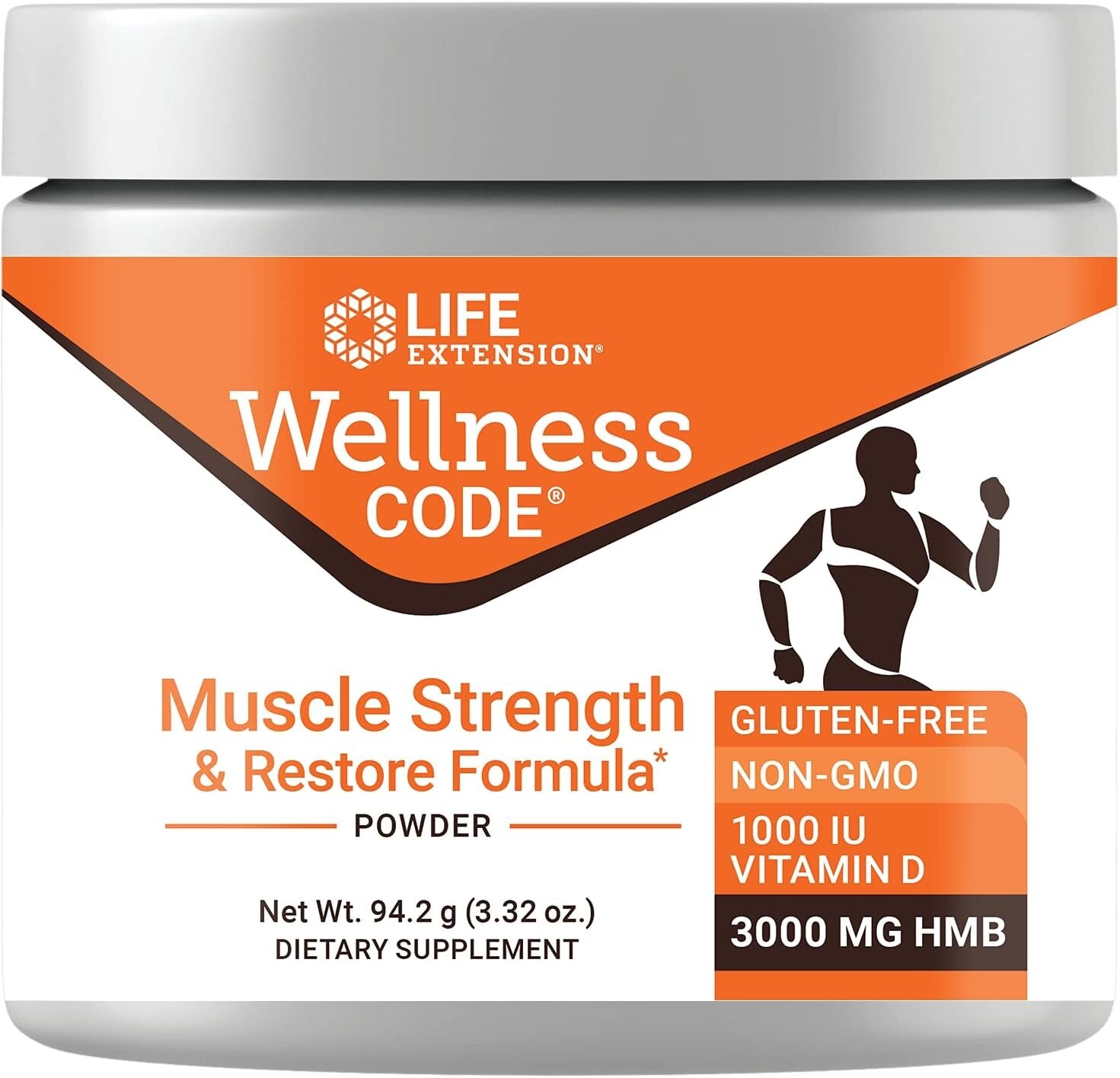 Muscle Strength & Restore HMB Formula, Life Extension Wellness Code, 94.2 g