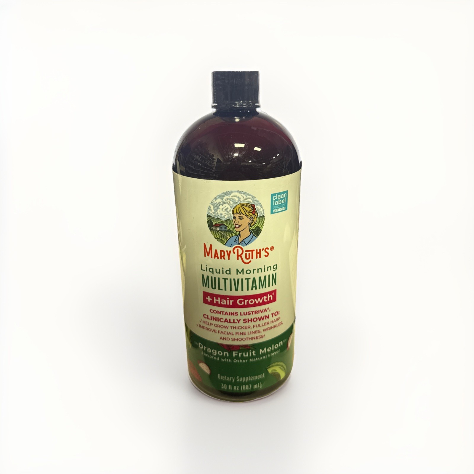 Mary Ruth’s Liquid Morning Multivitamin +Hair Growth 30oz Dragon Melon Sealed