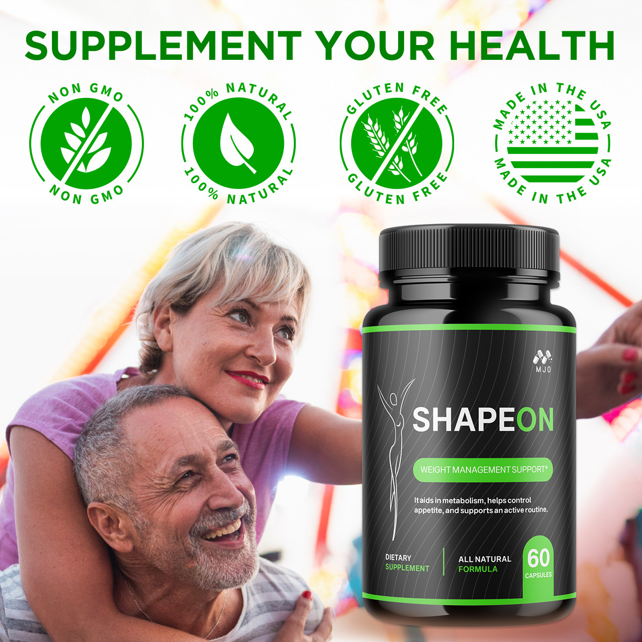 (1 Pack) Shape On Advanced Weight Management Health Formula ShapeOn 60 Capsules