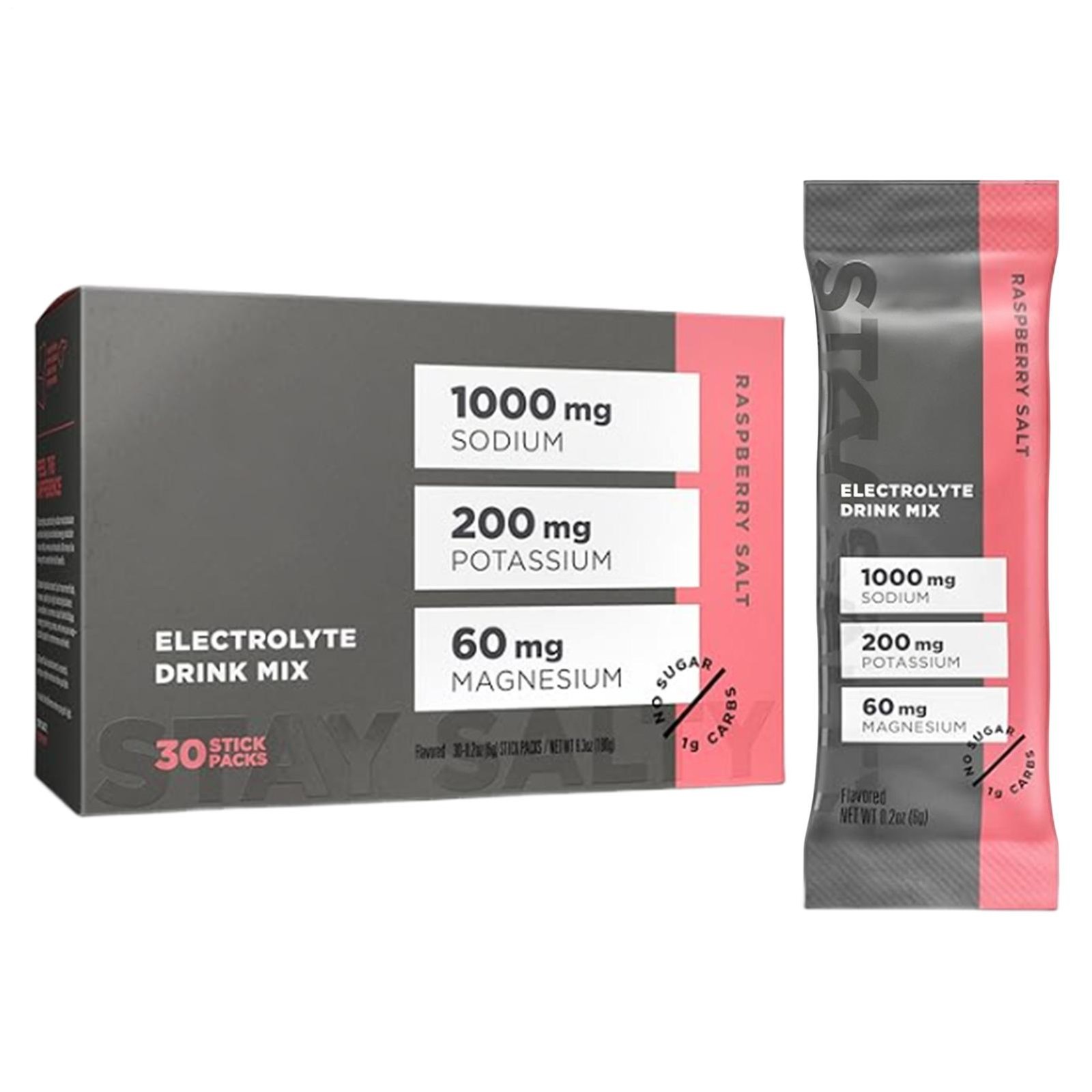 LMNT Electrolytes: 30-Pack Raspberry Salt | Grapefruit | ZERO-Sugar | NEW Keto 1
