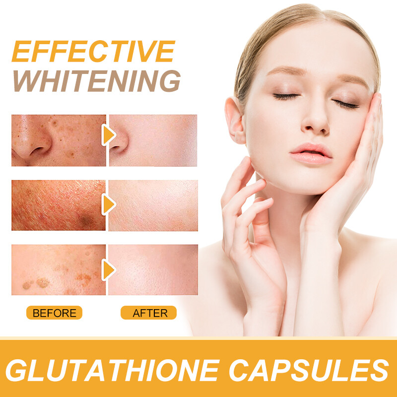 New Glutathione Capsules 1000MG Anti-Aging Skin Whitening Antioxidant Softgels