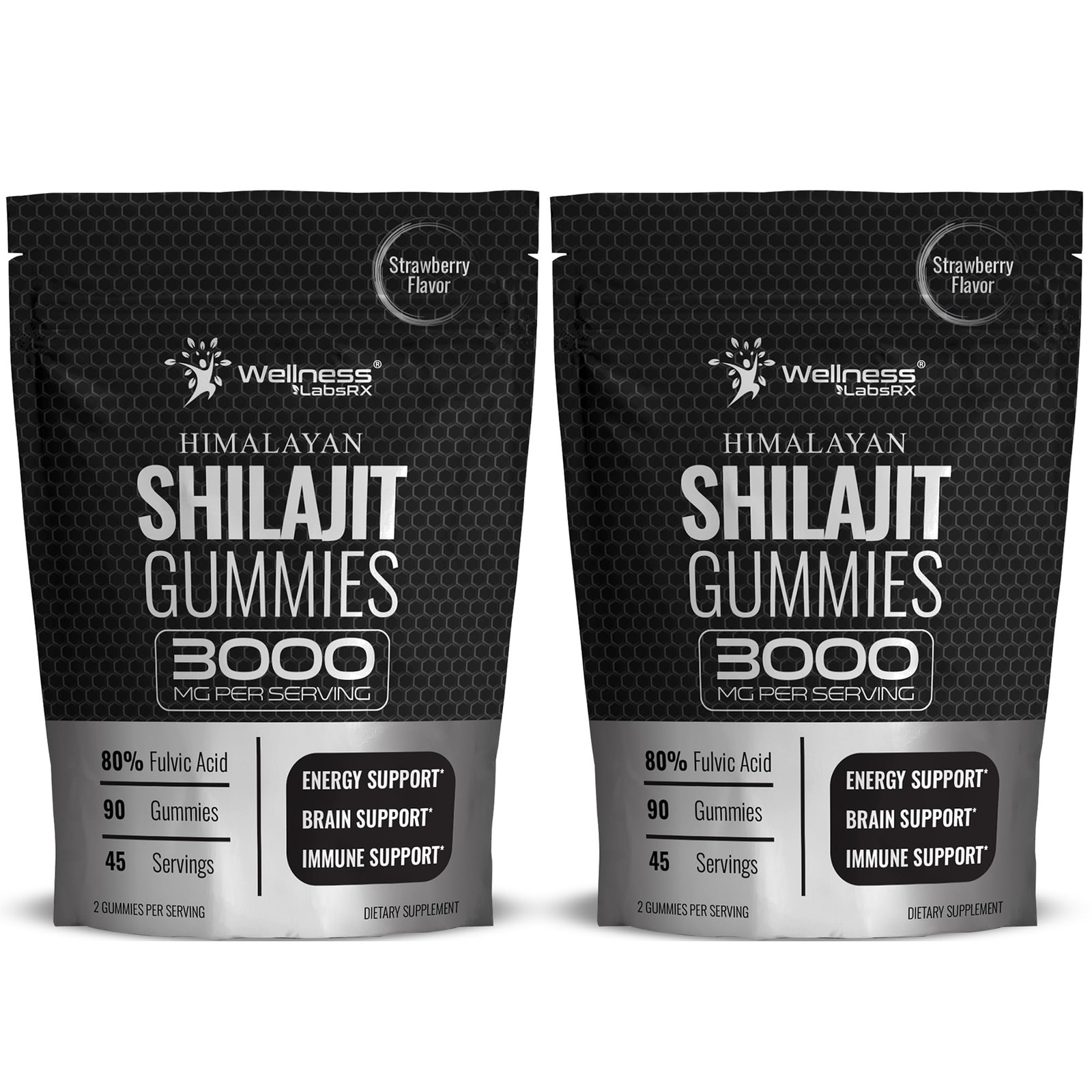 Shilajit Gummies 90 Count Pack of 2