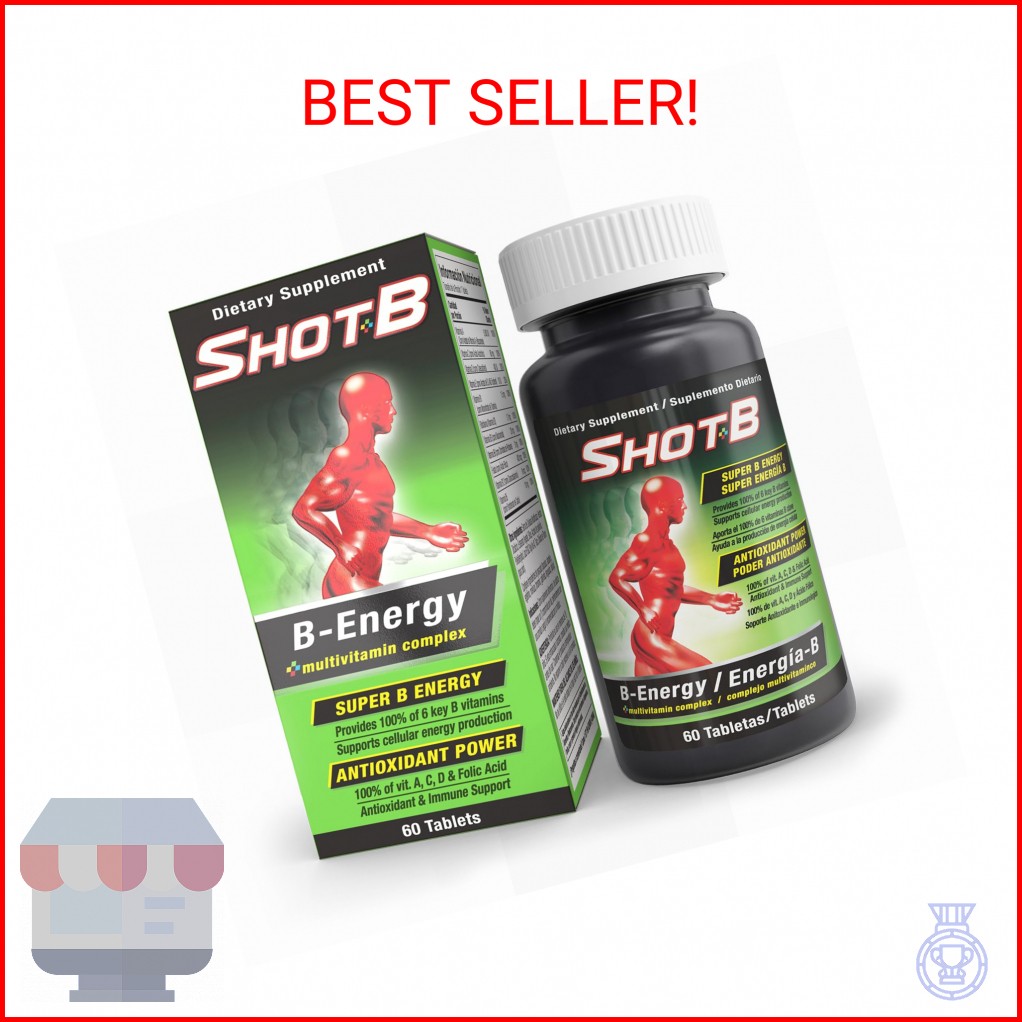 Shot B Multivitamin Complex, B-Energy, Vitamin B Complex with Antioxidant Suppor