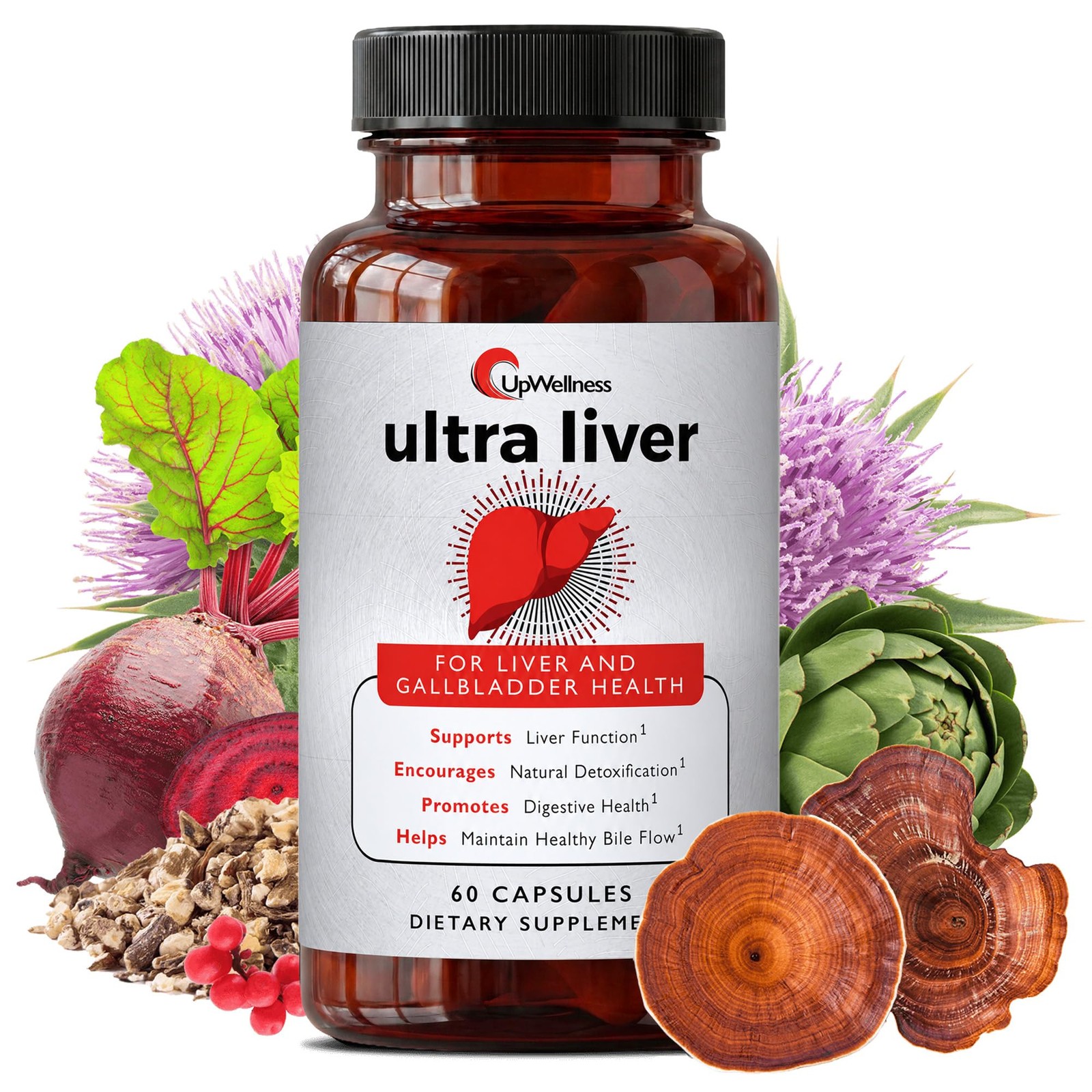 Ultra Liver Supplement Liver Support & Gallbladder Support Powered by TMG, NAC