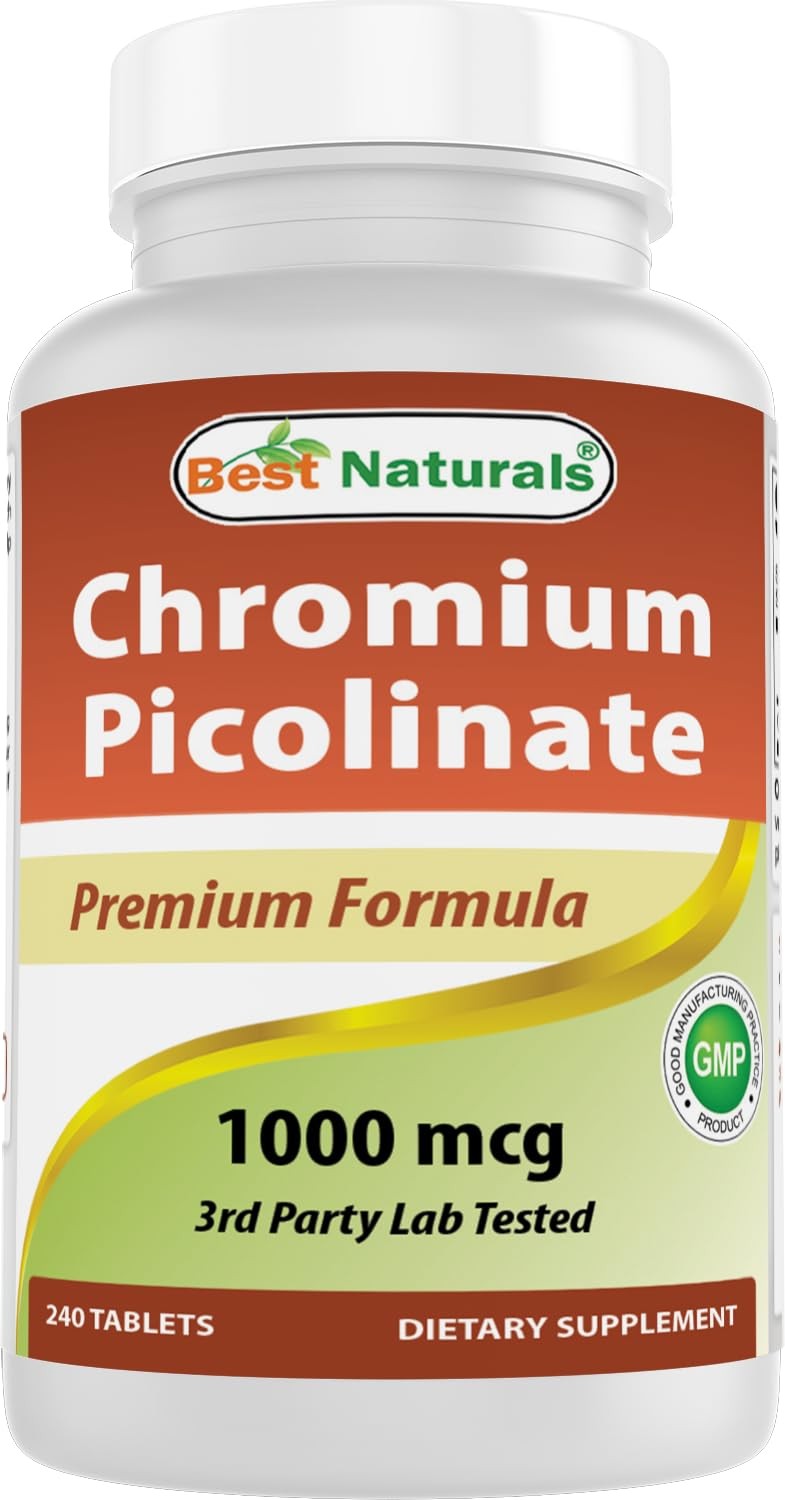 Chromium Picolinate 1000mcg Metabolism Energy Cromo Energía 240 Tabs