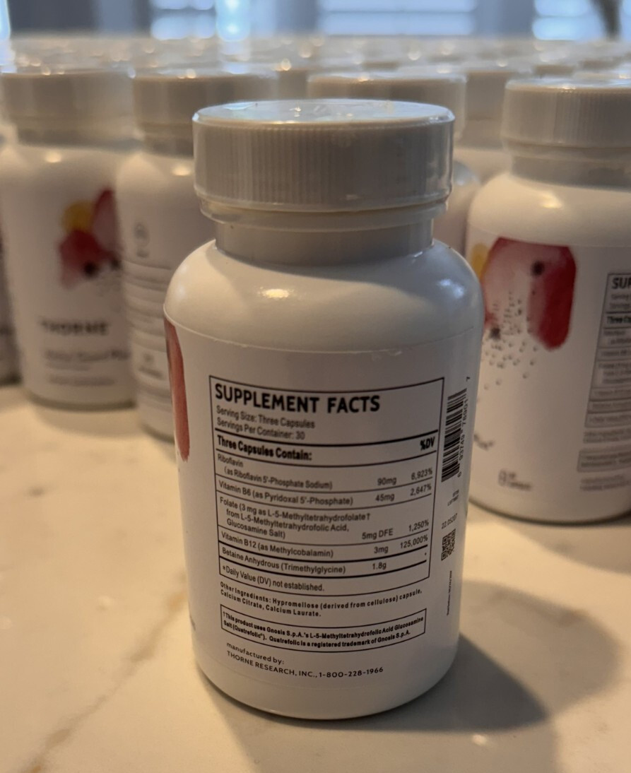 THORNE Methyl-Guard Plus – Active folate , with Vitamins B2, B6 & B12 – EX 12.27
