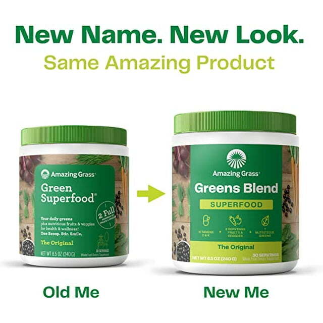Amazing Grass, Greens Blend Superfood, the Original, 8.5 oz, 30 Servings