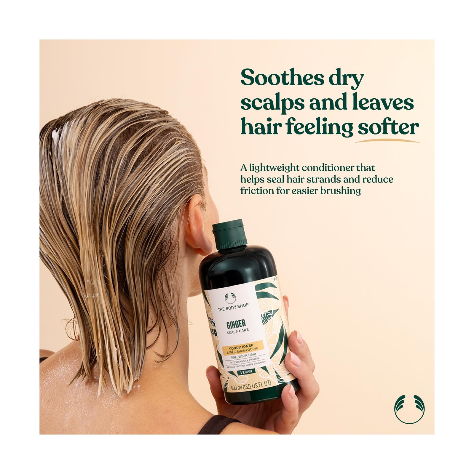 The Body Shop Ginger Scalp Care Conditioner | For Fine, Weak Hair USA Fast Ship