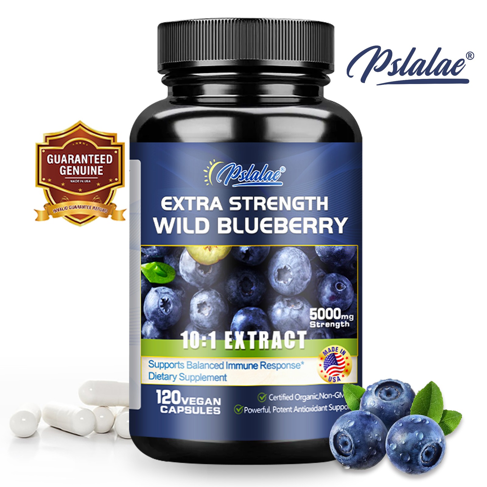 Wild Blueberry – Antioxidant, Brain Health, Boosts Vision Memory, High Strength