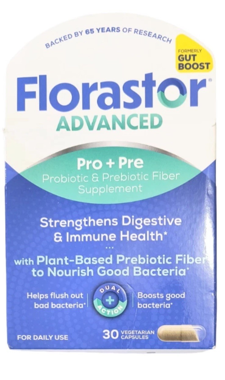 Florastor Select Daily Probiotic & Prebiotic Supplement Capsules 30 ct EXP 05/28