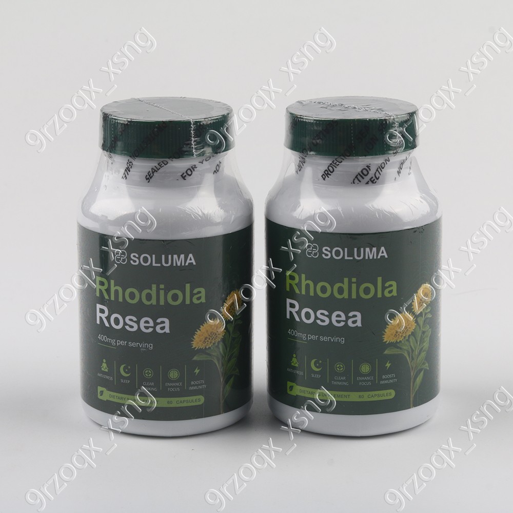 Soluma Rhodiola Rosea, 400mg Per Serving With Bioperine, 60 Capsules 1-3 pack