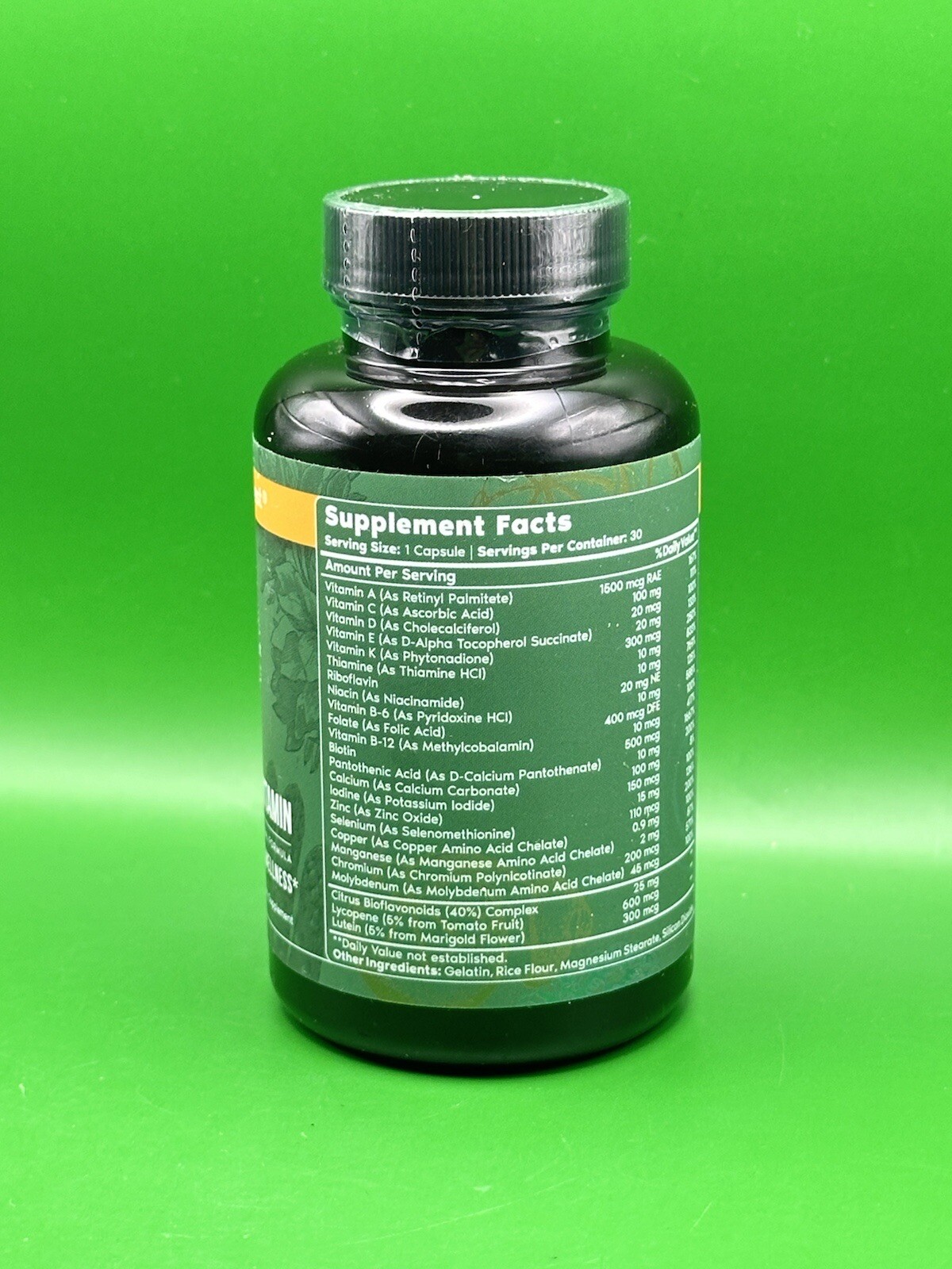 Primal Harvest Multivitamin for Women and Men Biotin Zinc Supplements 30Capsules