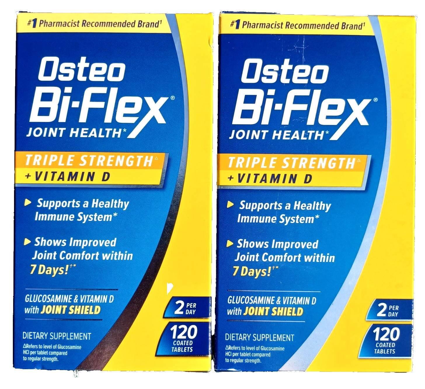 2 PACK Osteo Bi-Flex Triple Strength W/Vitamin D, 240 Total Tablets, 12/27+ NEW