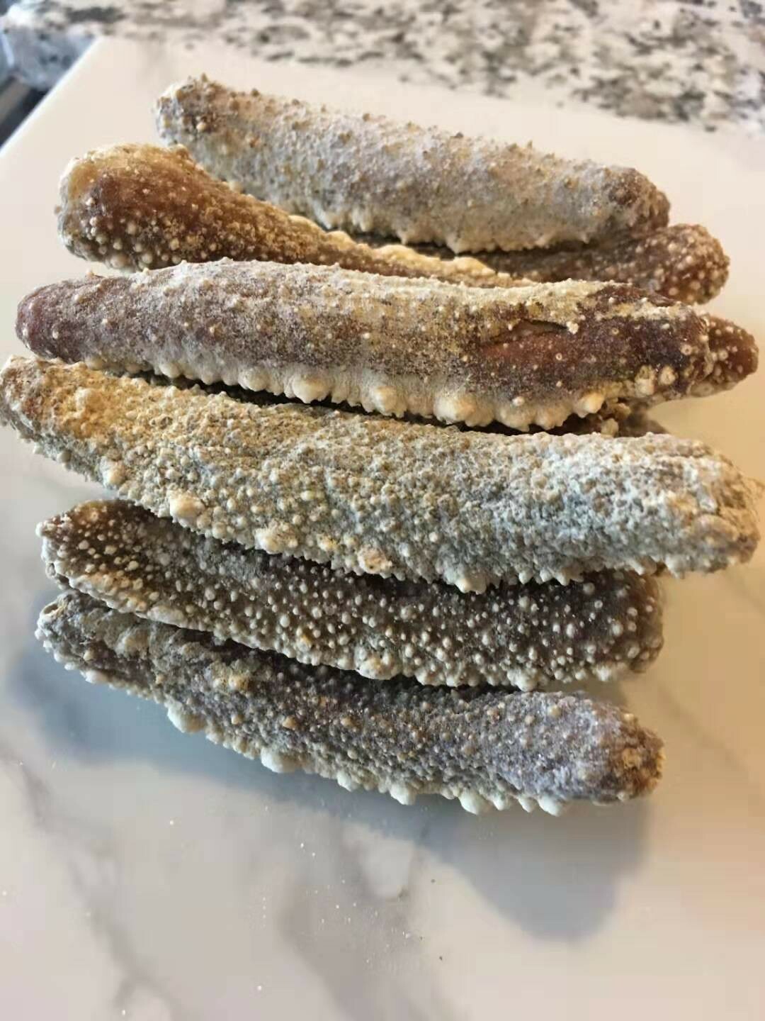 淡干野生白玉参 1 磅 小号,每磅55-60头Naturally Dried White Sea Cucumber 1 lb (Small 55-60/Lbs
