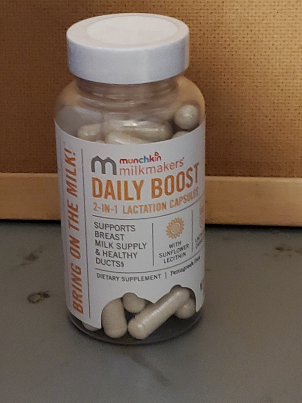 (EXP 03/26) Munchkin Milkmakers Daily Boost 2-In-1 Lactation 60 Capsules SEALED