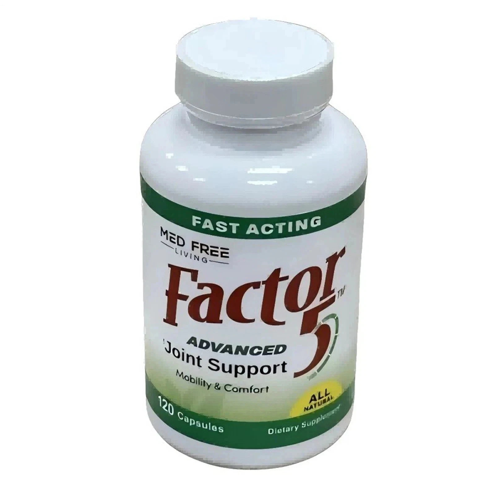 Factor Free Living Med 5 Natural Joint and Muscle Support Complex 120 Capsules1