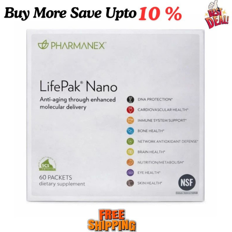Nu Skin Pharmanex Lifepak Nano, 60 packets, Exp 12/2027 New