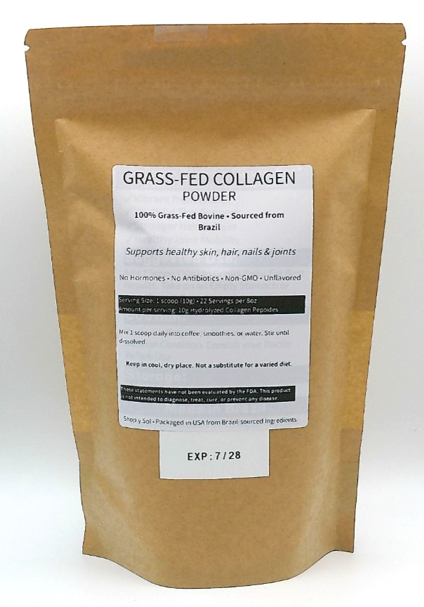 100% Grass-Fed Collagen Peptides Powder | 8oz | Hair, Skin & Nails Support