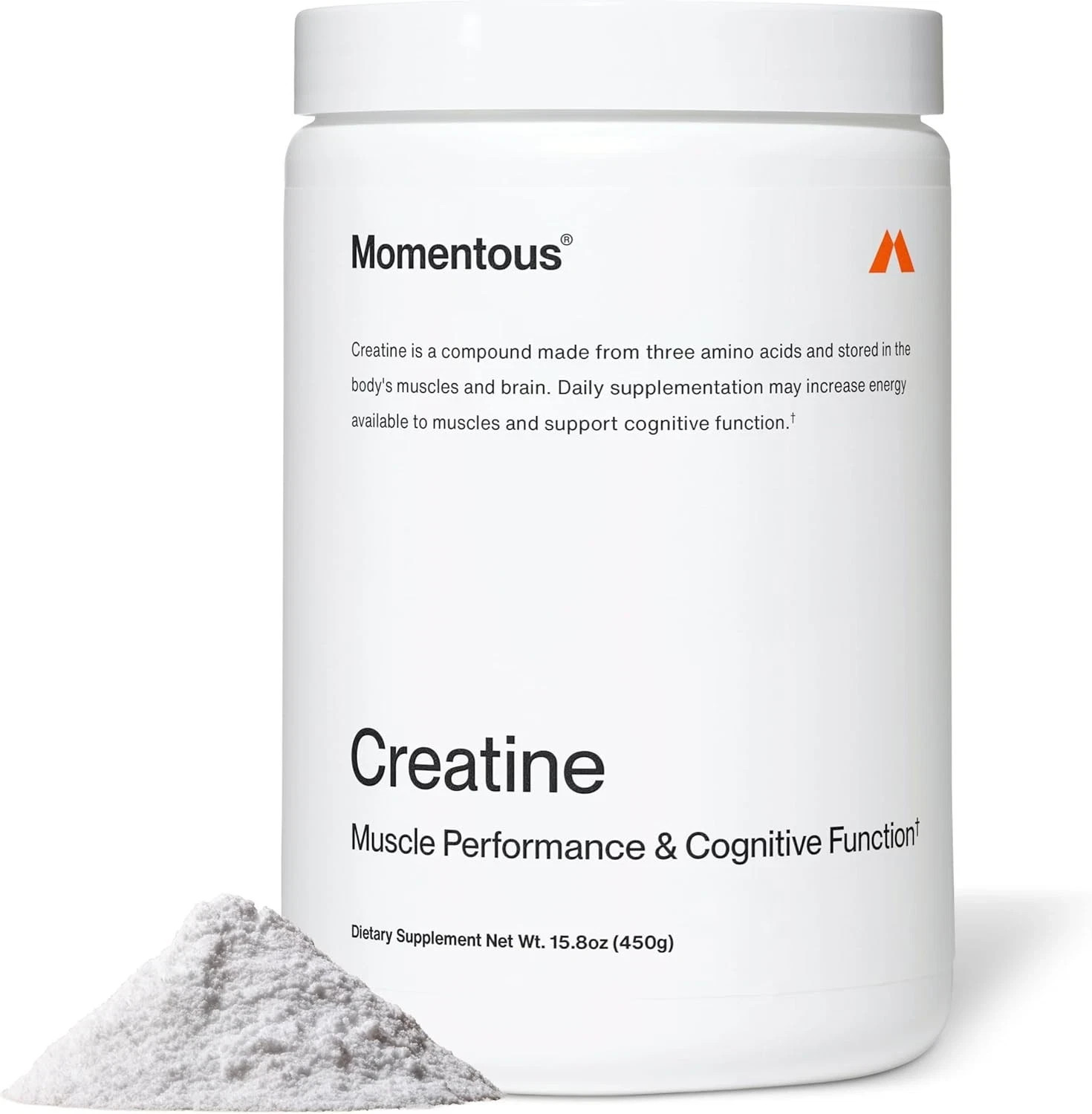 Momentous Creatine Monohydrate Powder NSF Sport 90 Servings (Unflavored, Pack 1)