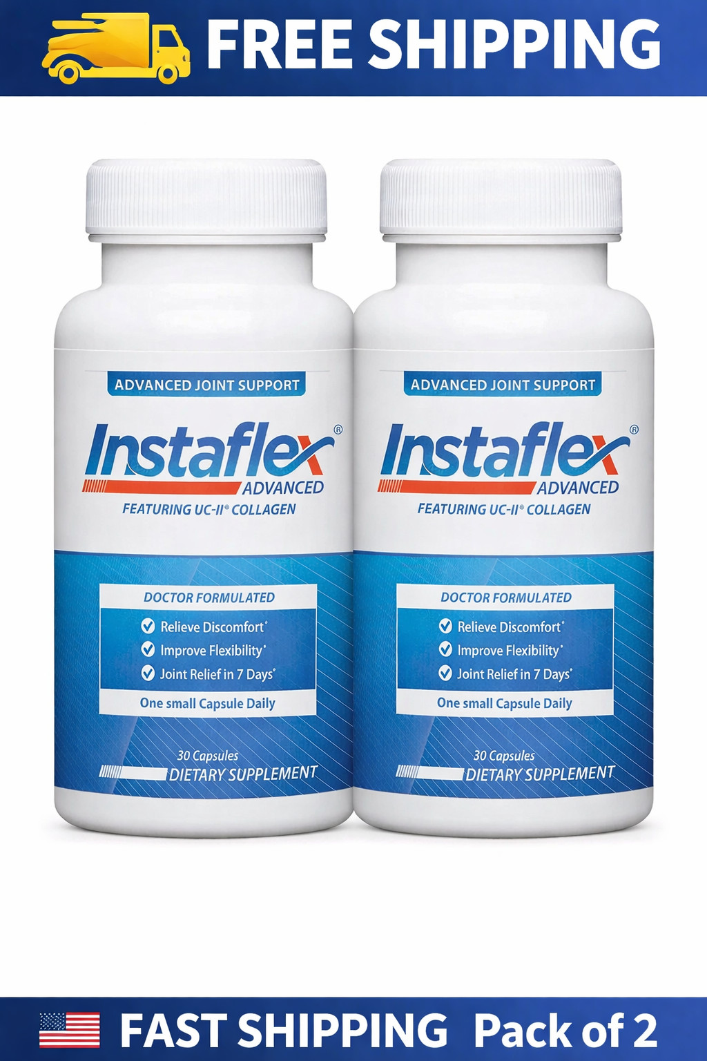 Pack Of 2 Instaflex Advanced Joint Relief Supplement – 30 Count