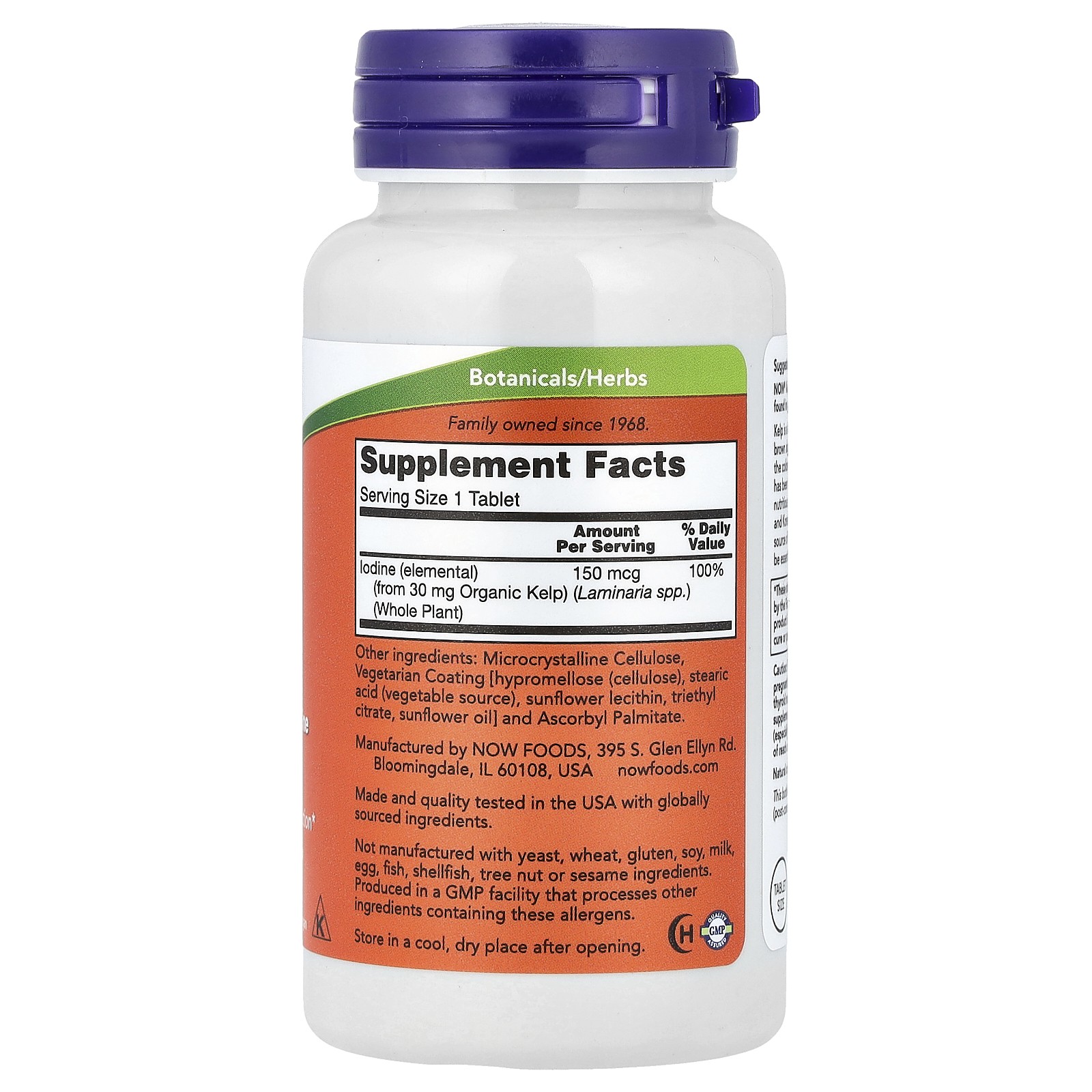 Kelp, 150 mcg, 200 Tablets