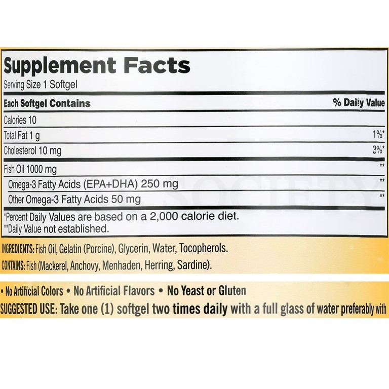 Kirkland Signature Fish Oil 1000 mg. Supports Healthy Heart – 400 Softgels